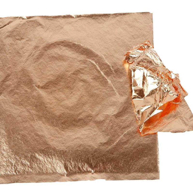 Imitation Metal Leaf, sheet 16x16 cm, copper, 0,625 m2, 25 sheet