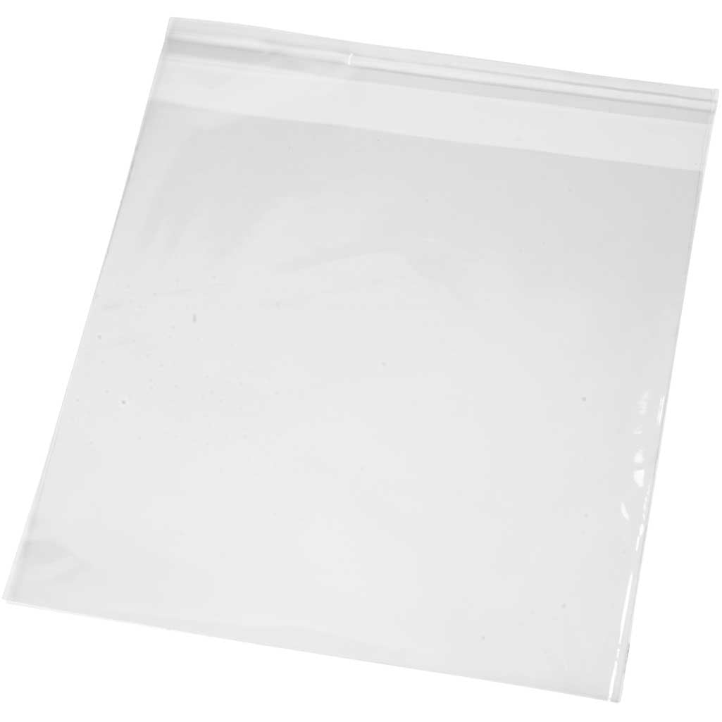 Cellophane Bag, H: 16 cm, W: 16 cm, thickness 25 my, 200 pc