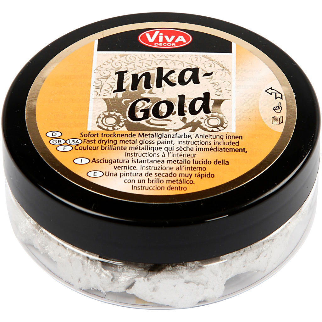 Inka Gold, platinum, 50ml/ 1 tub