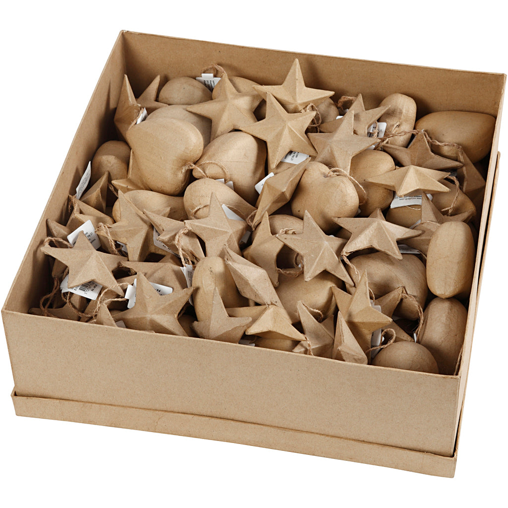 Christmas Ornaments, dia. 8 cm, 80 pc