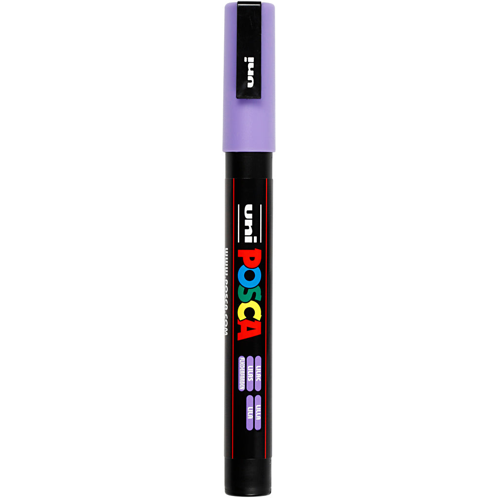 Posca Marker, no. PC-3M, line 0,9-1,3 mm, fine, lilac