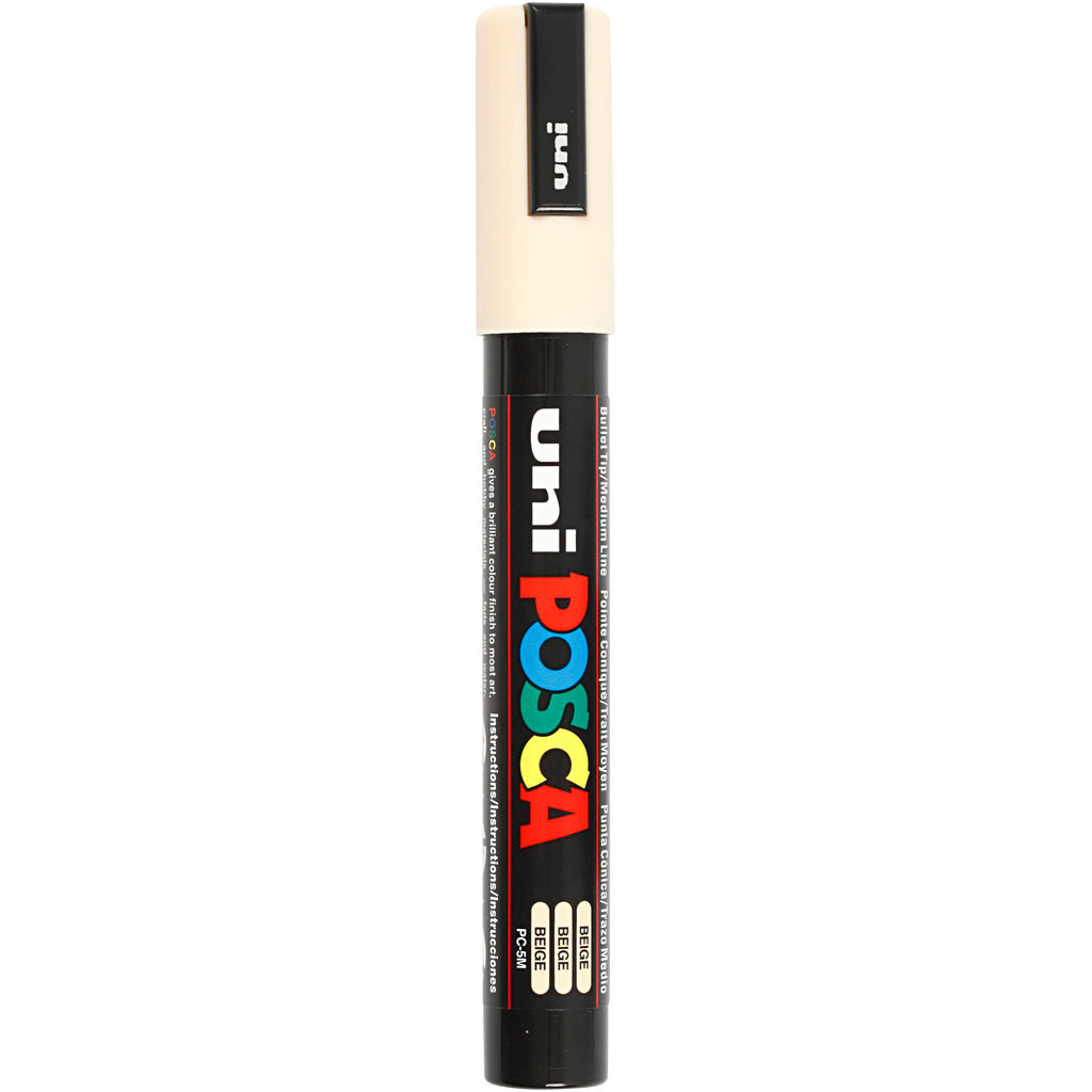 Posca Marker, no. PC-5M, line 2,5 mm, medium, beige