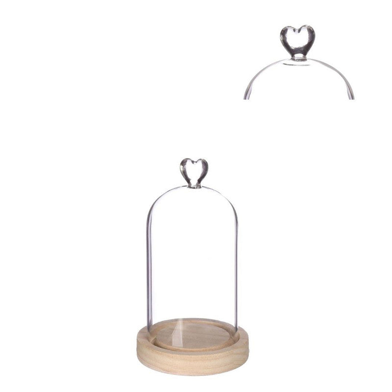 Bell Jar Heart Wood Base