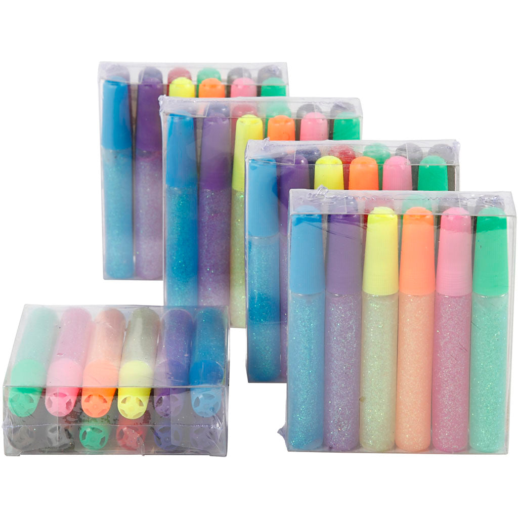 Glitter Glue, 60x10 ml