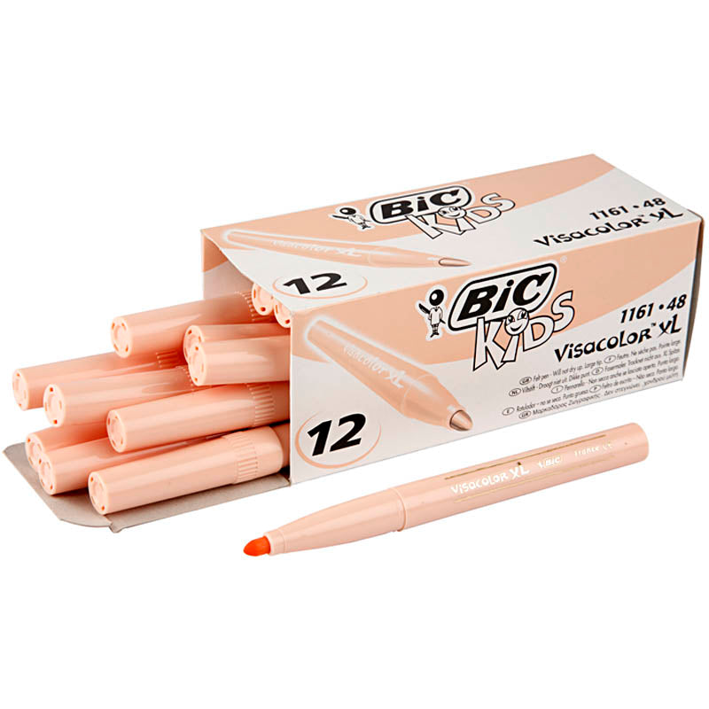 BIC Visa Color Marker, line 3 mm, light beige, 12 pc