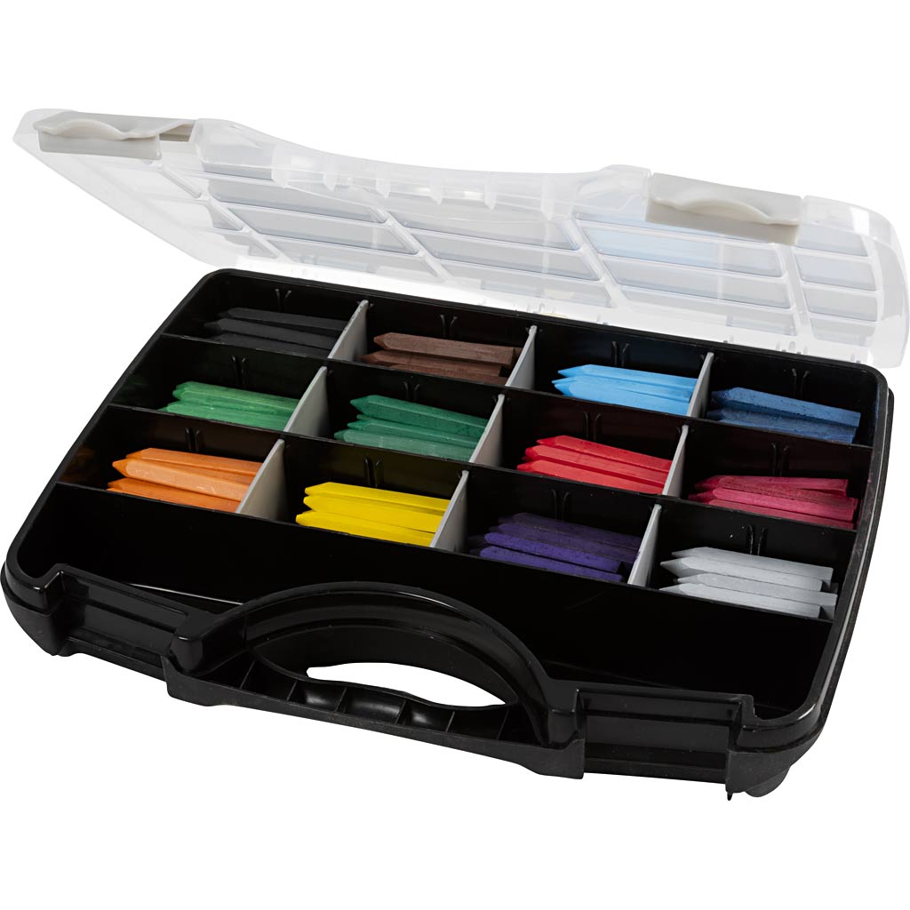 Oil Crayons, assorted colours, 12x20 pc