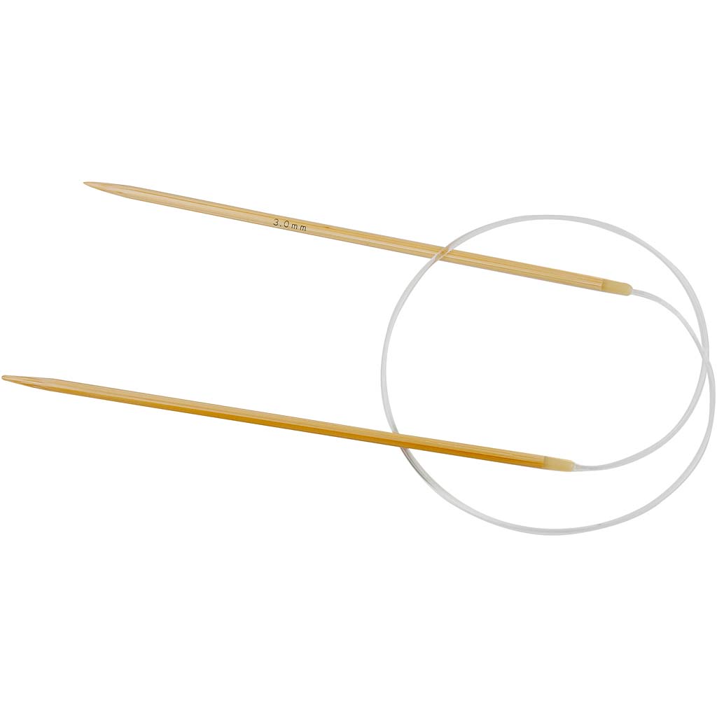 Circular Knitting Needle, L: 60 cm, size 3 mm