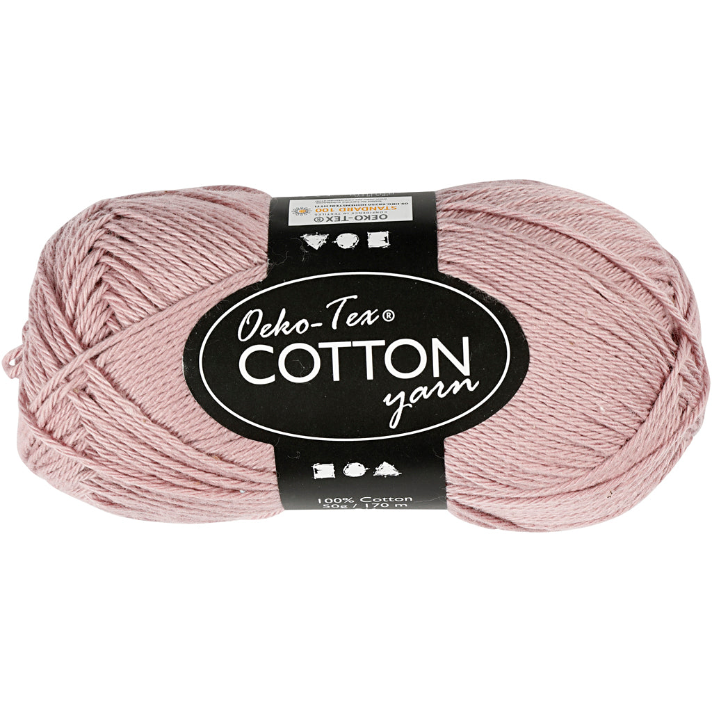 Cotton Yarn, no. 8/4, L: 170 M, needle 3-3,5, lavender, 50 g/ 1 ball