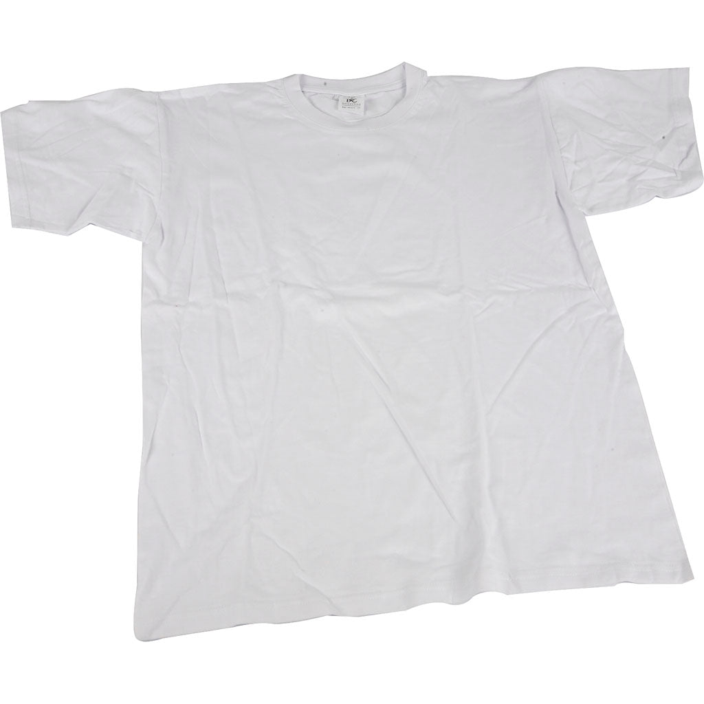 T-shirts, W: 36 cm, size 5-6 years, round neck, 145 g, white
