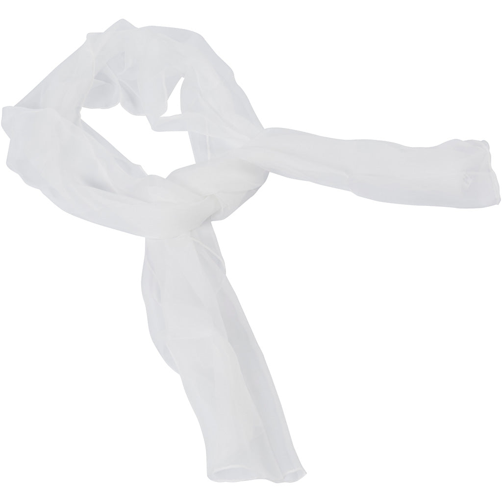 Silk Chiffon Scarf, size 45x180 cm, 15 g