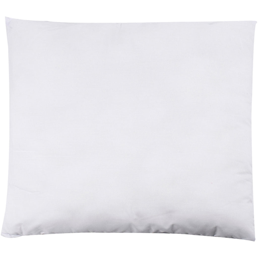 Stuffed Pillow, white, size 50x50 cm