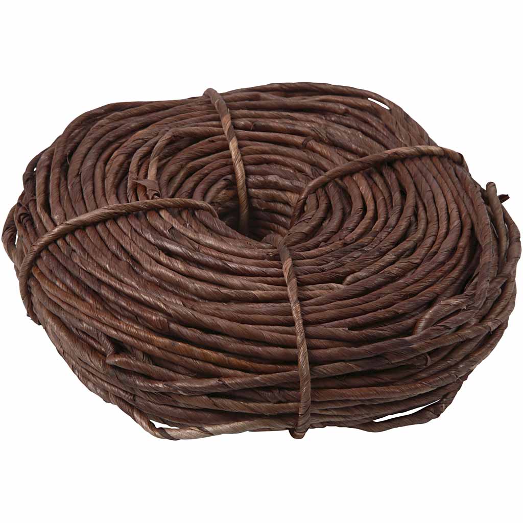Maize string, W: 3,5-4 mm, ca. 60 m, brown, 300 g/ 1 bundle
