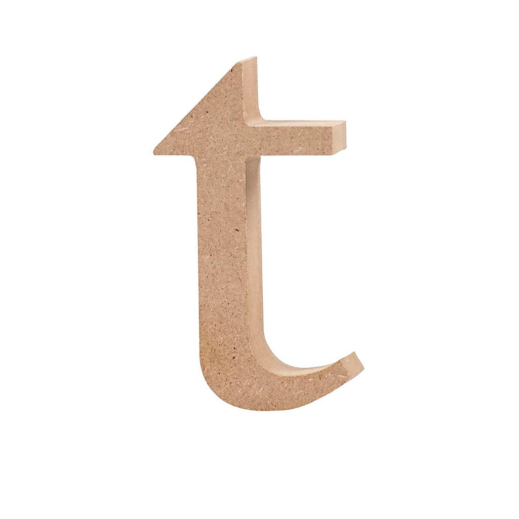Letter, t, H: 10 cm, thickness 2 cm