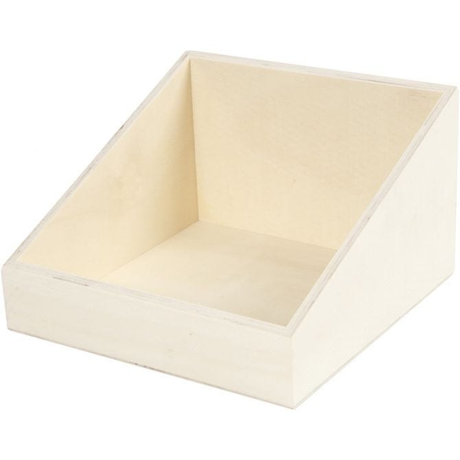 Display box, W: 19.5 cm, H: 12 (4) cm, plywood, 1pc, depth 19.5 cm