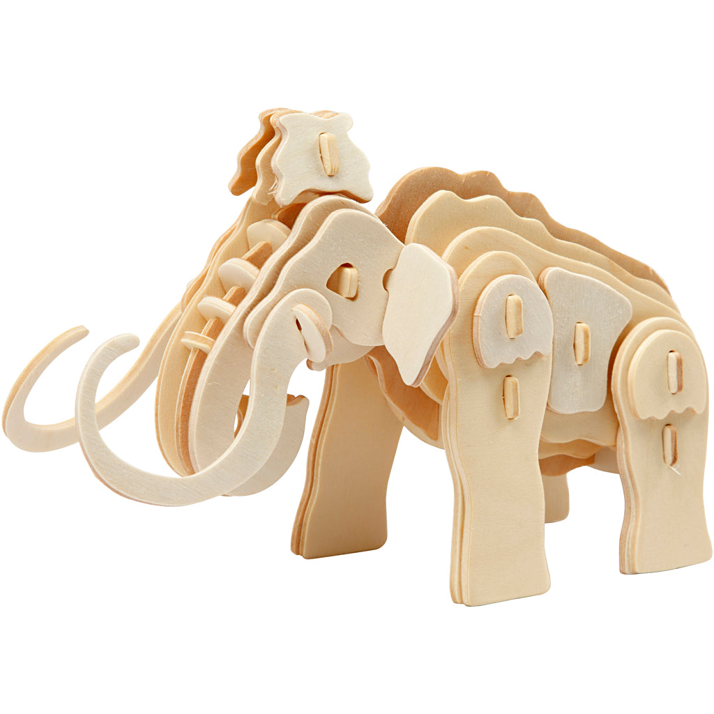 3D Construction figure, mammoth, size 19x8,5x11 cm