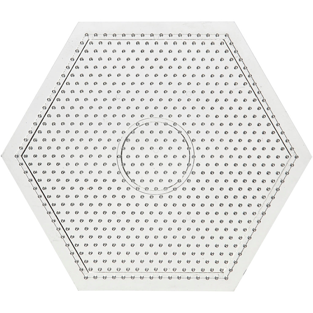 Peg Board, large hexagon, size 15x15 cm, medium, 10 pc