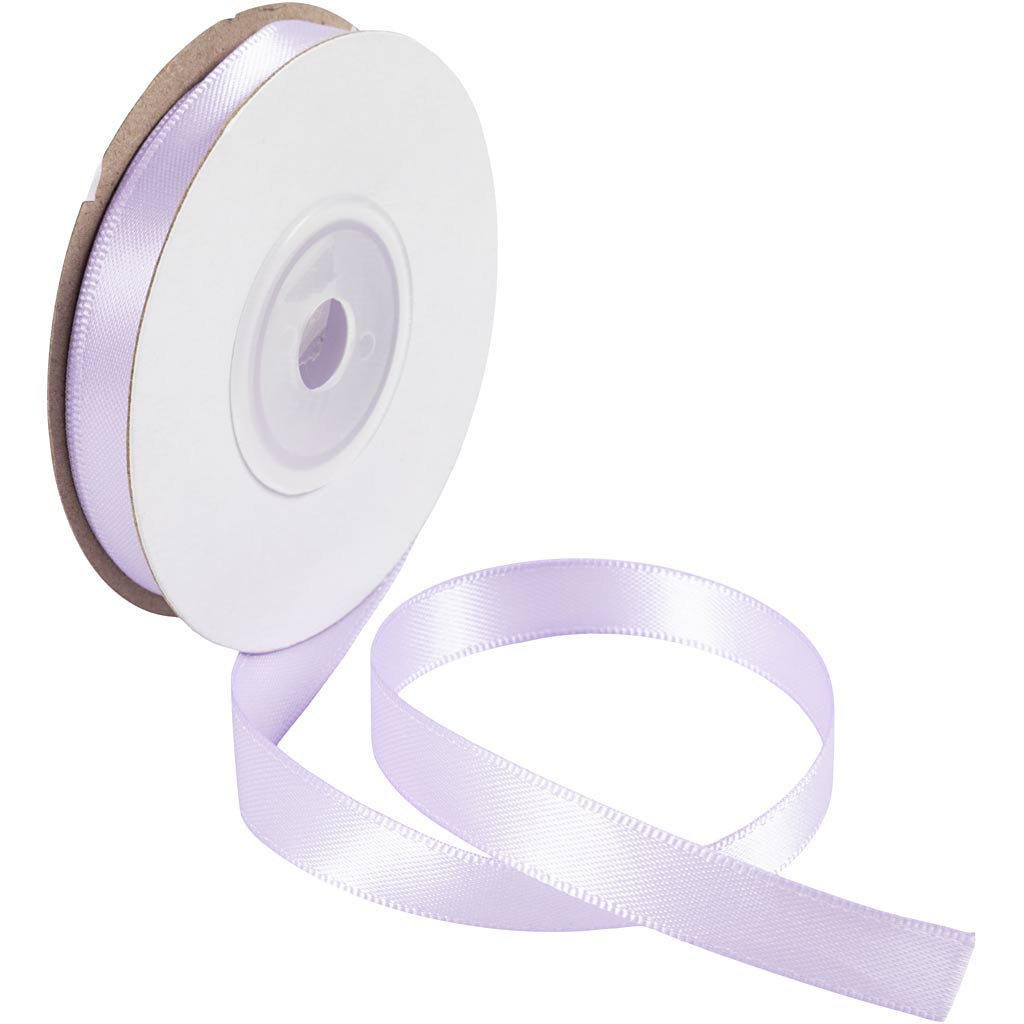 Satin Ribbon, W: 10 mm, purple, 3x10 m/ 1 roll