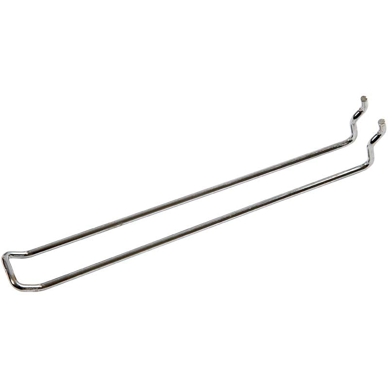 Euro pegboard hooks, L: 200 mm, W: 25 mm, thickness 4 mm, 50 pc