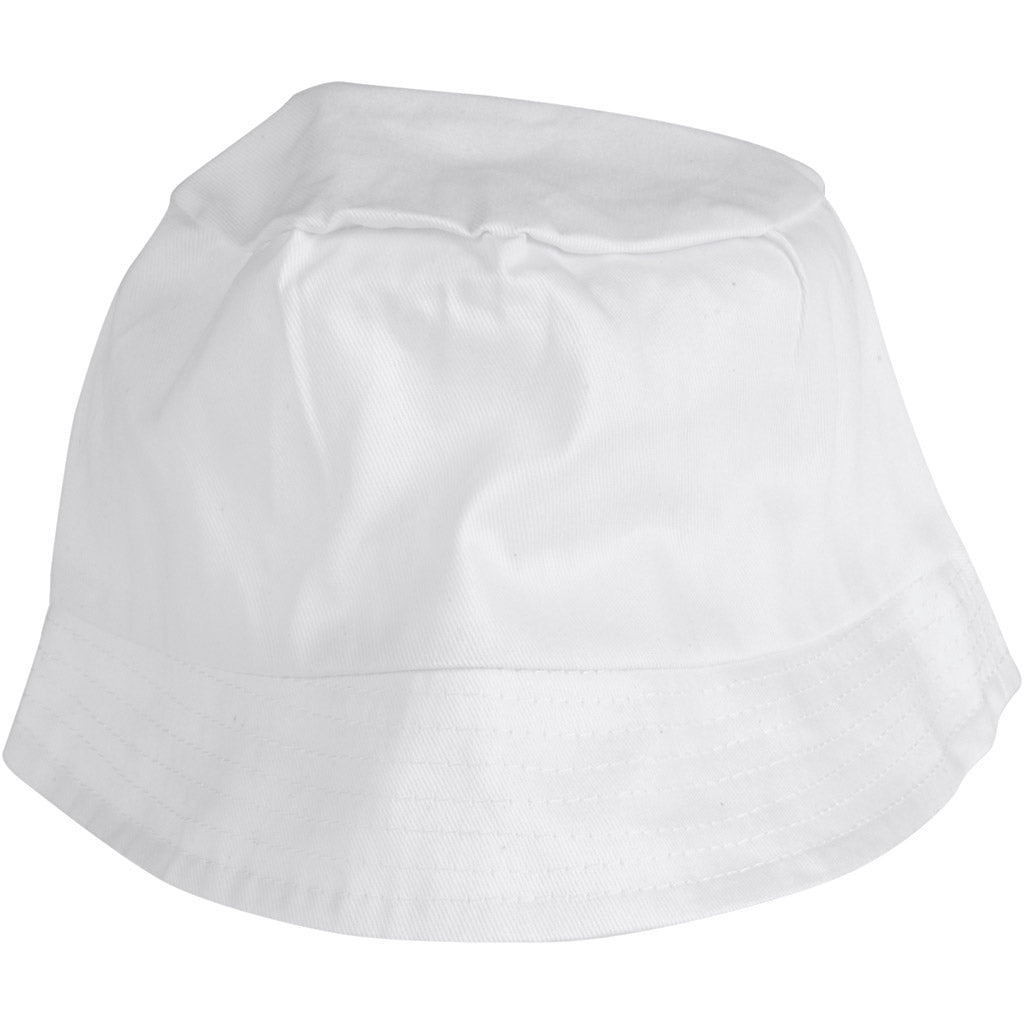 Bucket Hat, size 58 cm, white, 12 pc