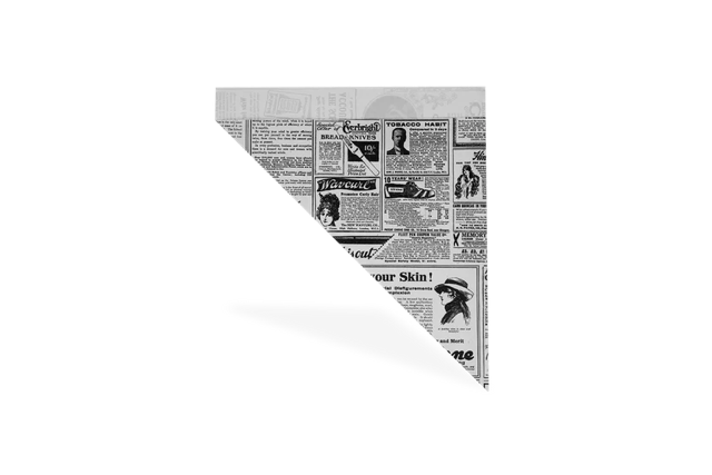 Cone Bags greaseproof paper 'Newspaper' 21x29,5 cm (2.000 pcs)