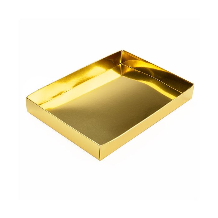 Paper Box Bottom Shimmer Gold 13,7x2,5x19,1cm
