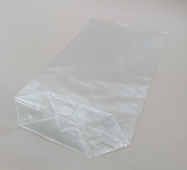 Cross Bottom Bags Clear 145x52x235mm
