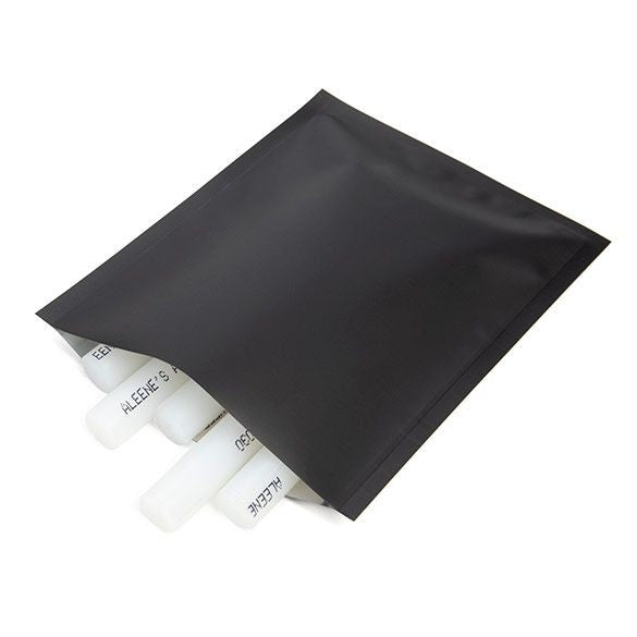 Plastic Bags Matt Black 10.2x12.7cm Tamper-proof Heat sealable