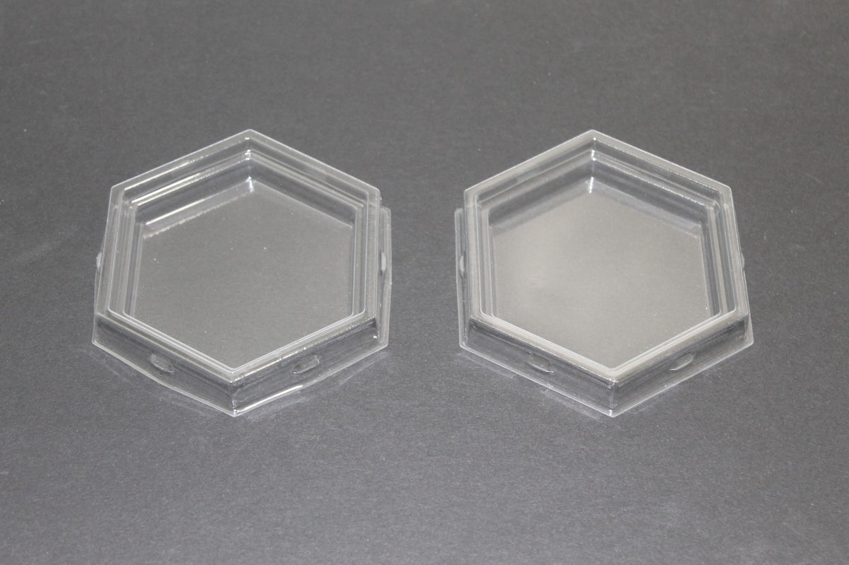 Plastic Lid Hexagon 8.9x7.9x1.5cm