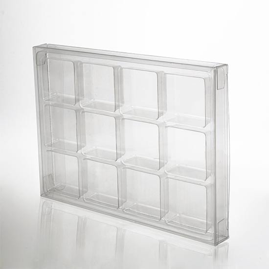 Crystal Clear Artisan Candy Box Set for 12 10.3 x 2 x 13,8cm