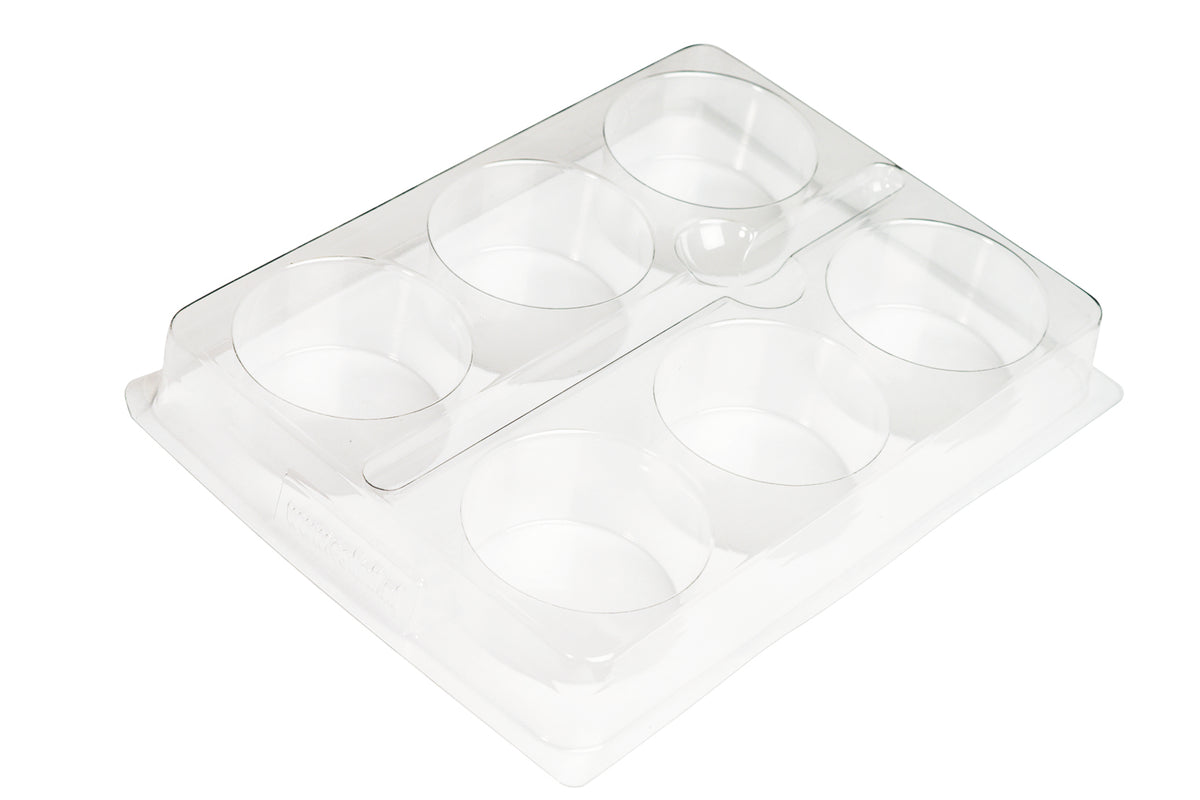 Paint tray / palette with 6 deep reservoirs - 160x125mm in bag (1 pc.)