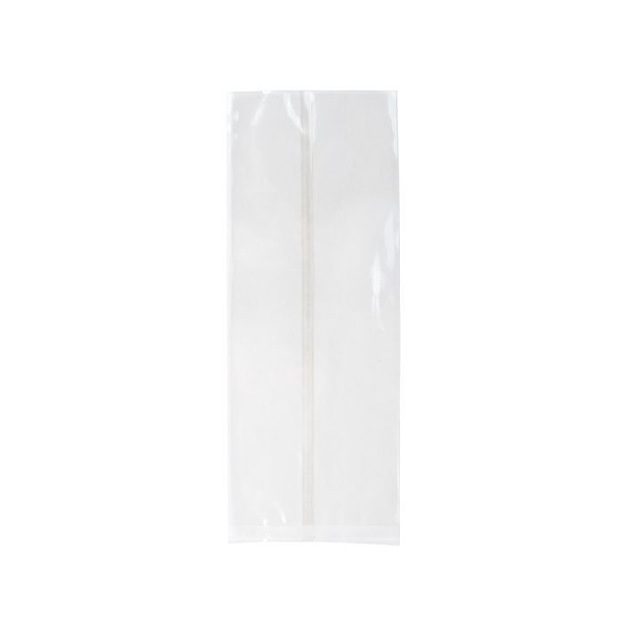 Eco-friendly Home Compostable Clear Flat Crinkle Bag 9.5x25.4 cm