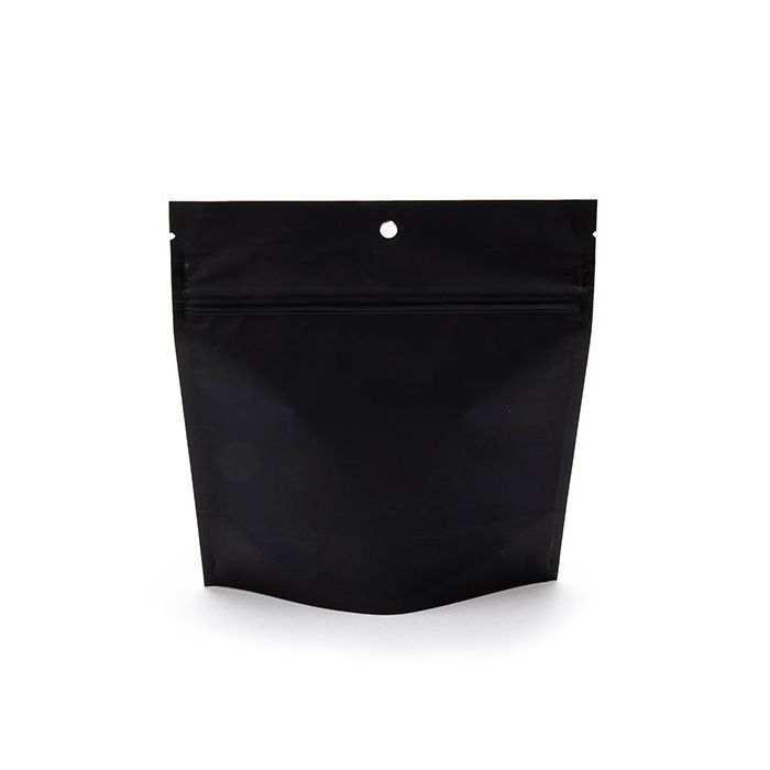 Child Resistant Pouch Bags Matte Black 15,2x6,4x15,2cm