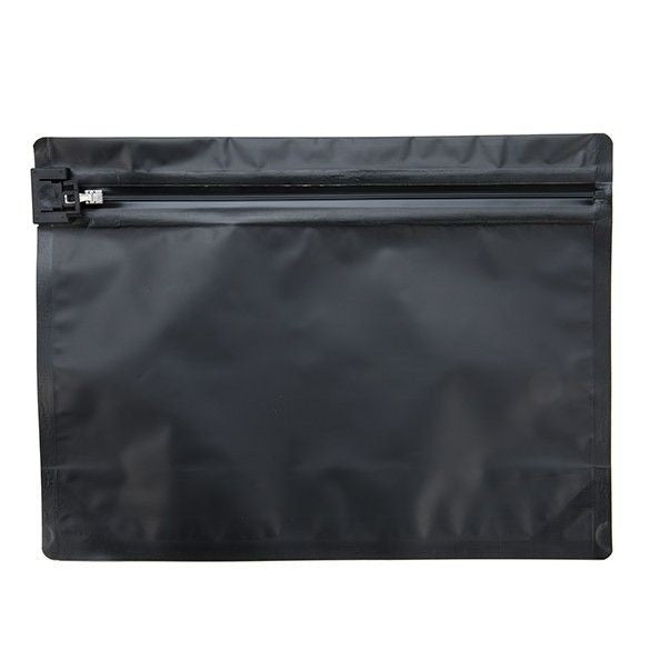 Plastic Bags Matt Black 30.5x10.2x22.9cm with Child-proof Closure