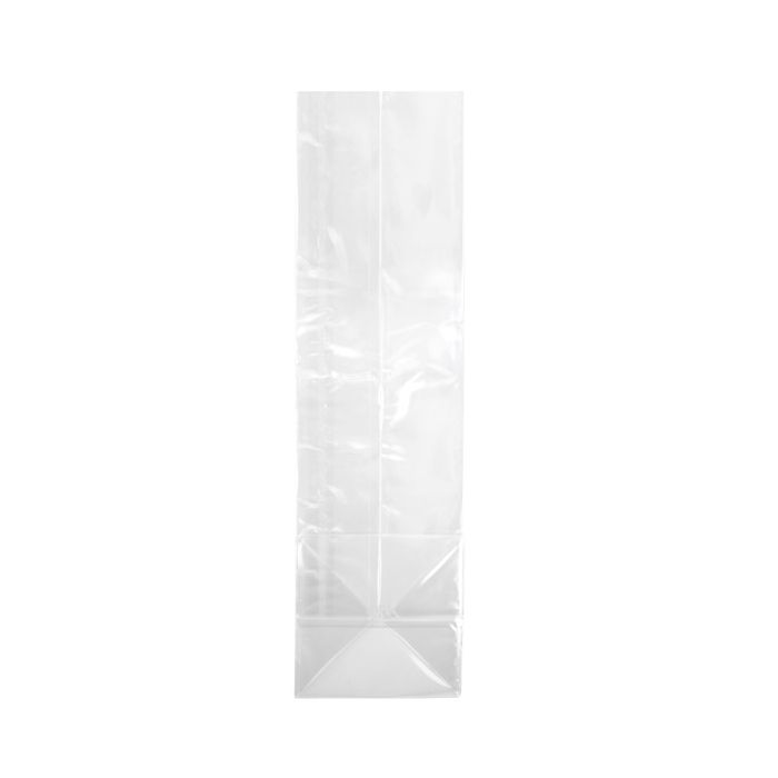 Block Bottom Bags Clear 12x7x33cm