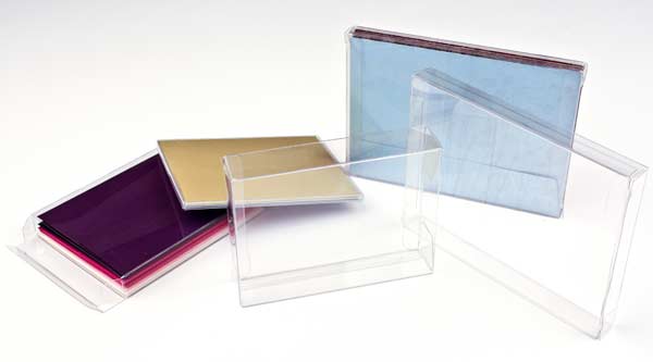 Plastic Gift Boxes 16.8x2.5x16.7cm Crystal Clear
