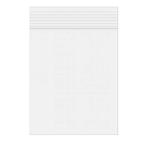 Grip Seal Bags 15x23cm Crystal Clear PP 75 micron