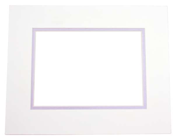 Mount Board Double thick Ivory/Silver 45.7x61cm with 32.1x47.3cm Window
