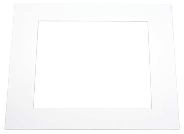 Mount Board bright White 27x34.6cm Window - Outer size 40.6x50.8cm