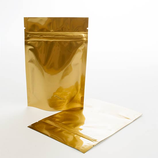 Stand Up Pouches Gold 13x7x20.5cm | 113 grams