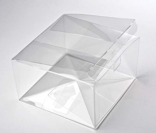 Plastic Gift Boxes 13x13x7.6cm Food Safe with Autolock Bottom