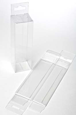 Plastic Gift Boxes 3.8x3.2x12.7cm with Hanger part