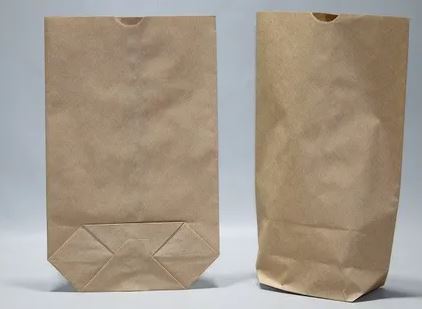 Cross Bottom Bags Kraft (content 1kg) 16.5x26cm - 1 ply 70 grs