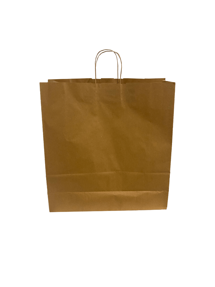 Paper Carrier Bags Brown 45x17x48cm Kraft 100 grams with twisted handles
