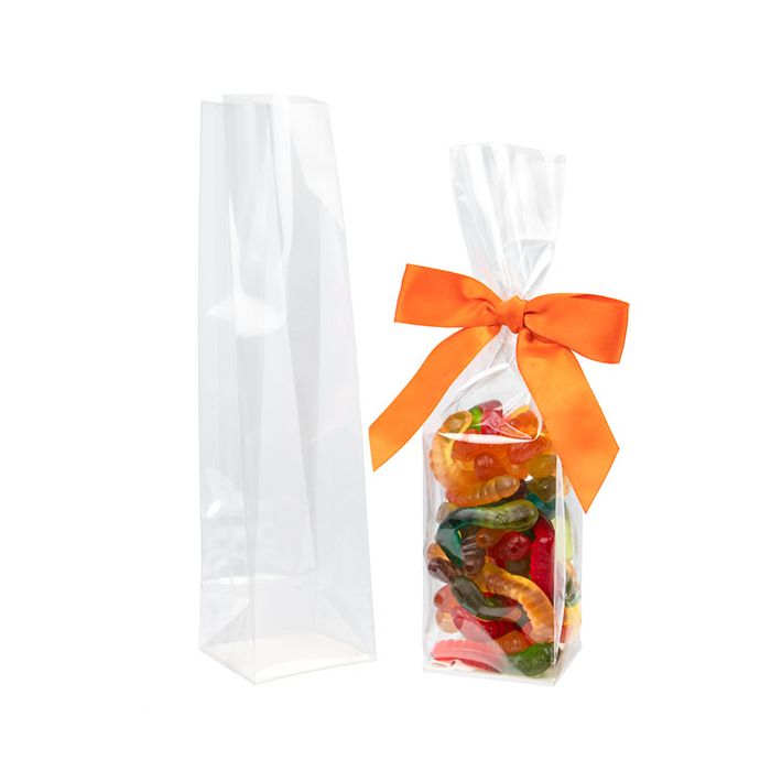 Flat Bottom Gusset w/ Paper Insert, 5 x 5 x 21 cm