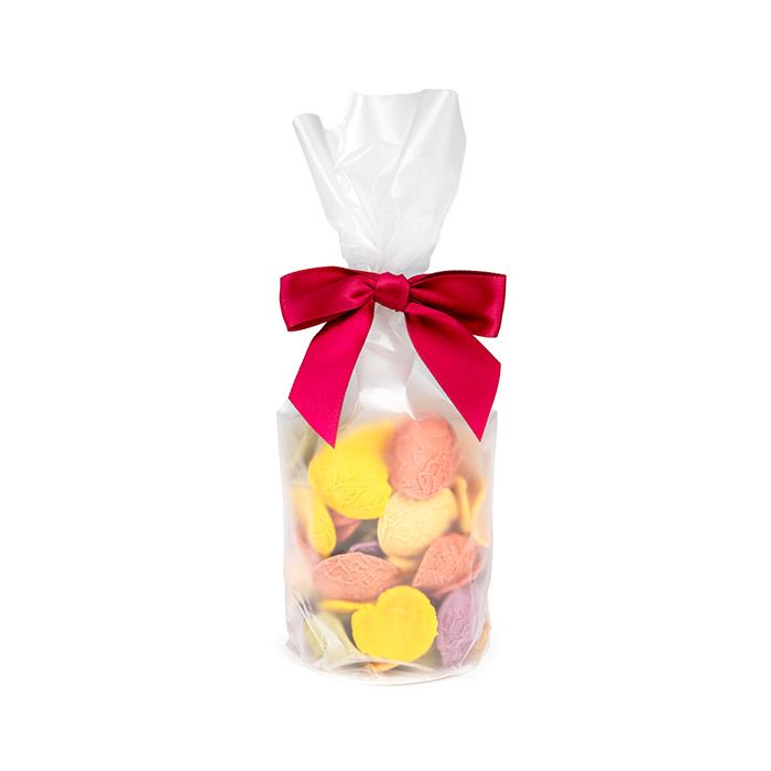 Plastic Bags round Bottom Frosted 8,3x25,4 cm with paper insert