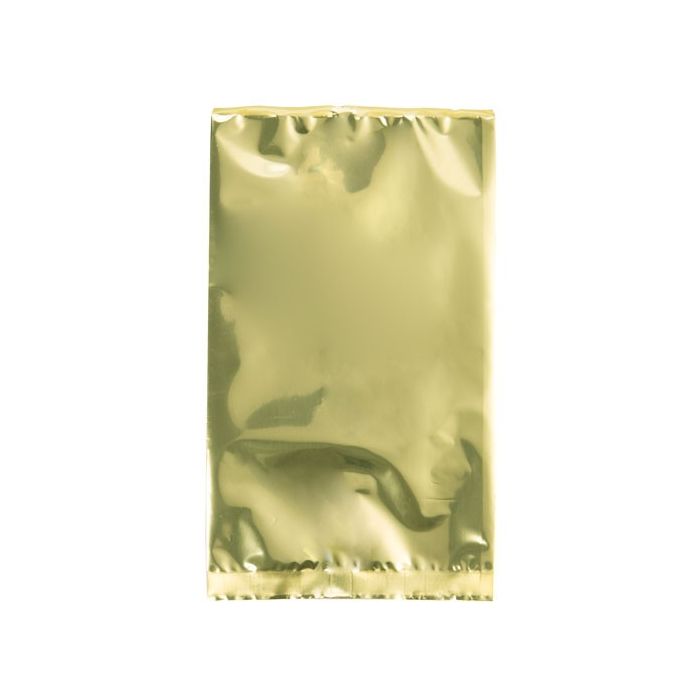 Plastic Bags Gold 9.5x16cm Metallised and Sealable