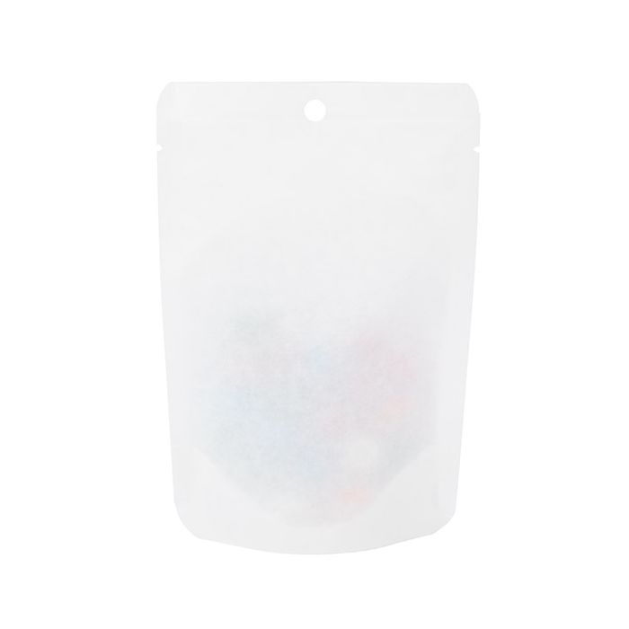 Stand Up Pouch Kraft White Eco-fiendly 10,2x6x15,2 cm