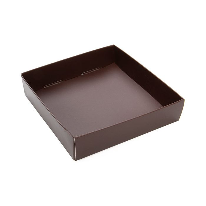 Chocolate Brown Paper Box Bottom 10,5 x 2,5 x 11 cm