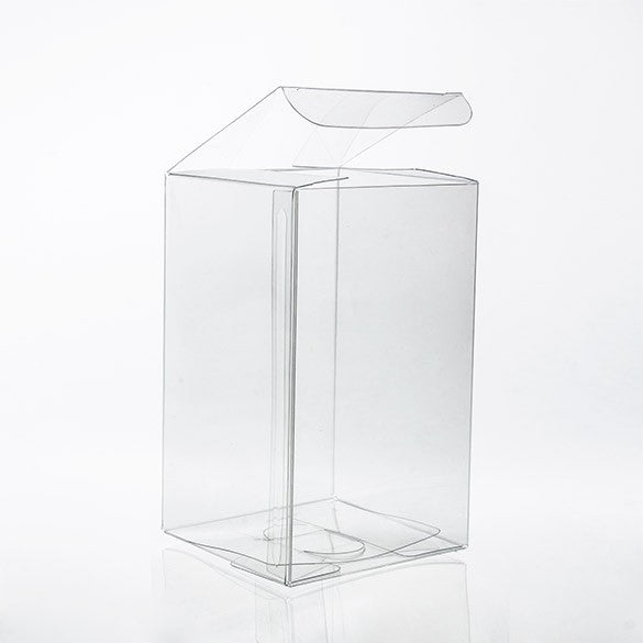 Plastic Gift Boxes 7.6x7.6x12.7cm Crystal Clear