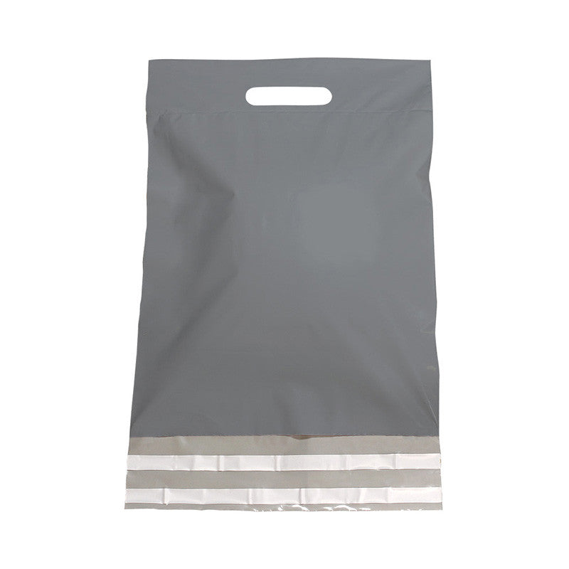 Plastic Mailing Bags 30x40+7cm Silver (250 pcs)